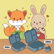 BEARFOOT Bento Box COMPACT Lunch Box 1000ml Kids