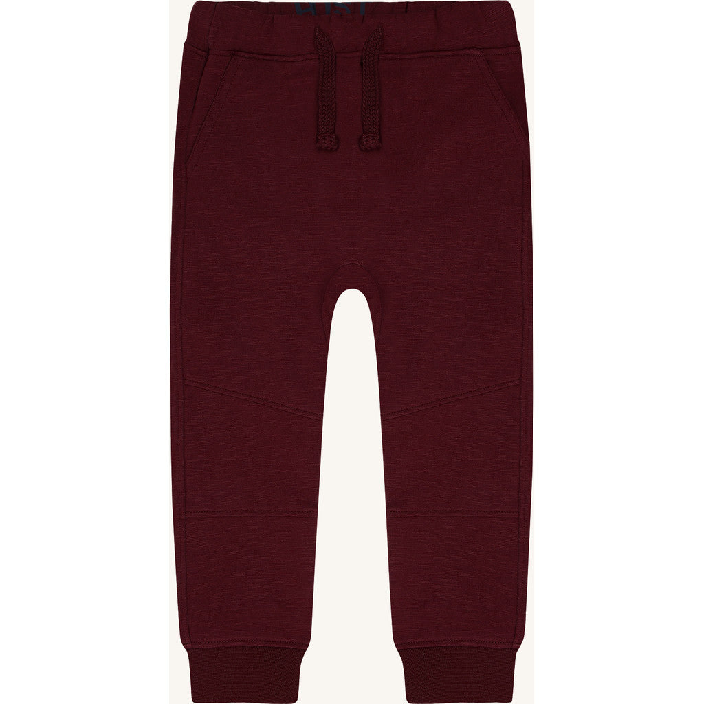 Hust & Claire Boys Jogging Trousers HCGeorge Solid Brushed Red Chocolate