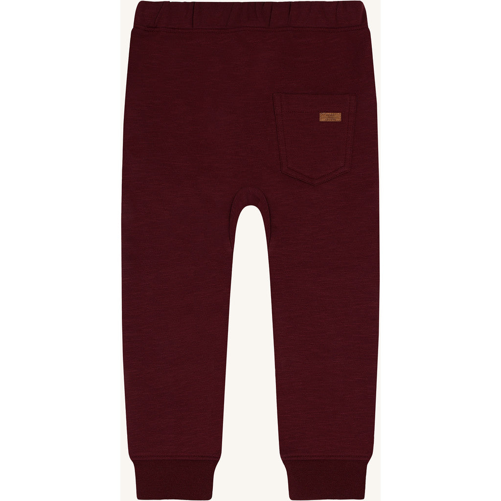 Hust & Claire Boys Jogging Trousers HCGeorge Solid Brushed Red Chocolate