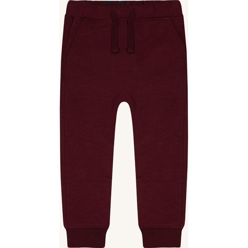 Hust & Claire Boys Jogging Trousers HCGeorge Solid Brushed Red Chocolate