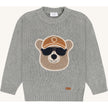 Hust & Claire Boys Pullover HCPelle Bear Grey Melange