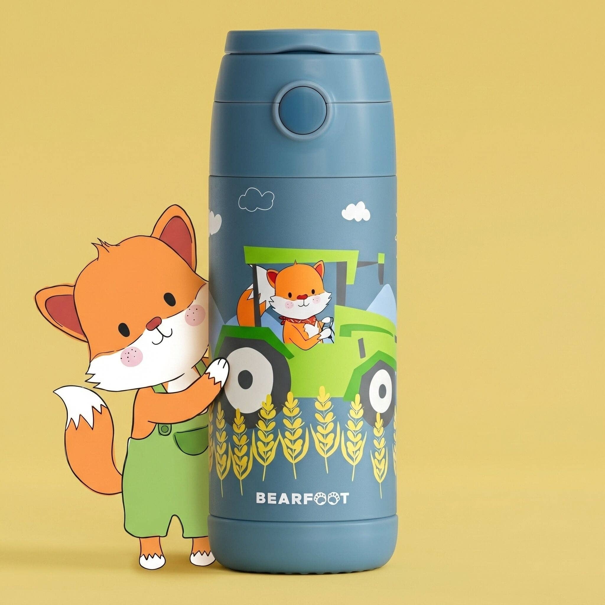 BEARFOOT Thermo Water Bottle Mermaid 350 ml Kids | Beetles & Bugs