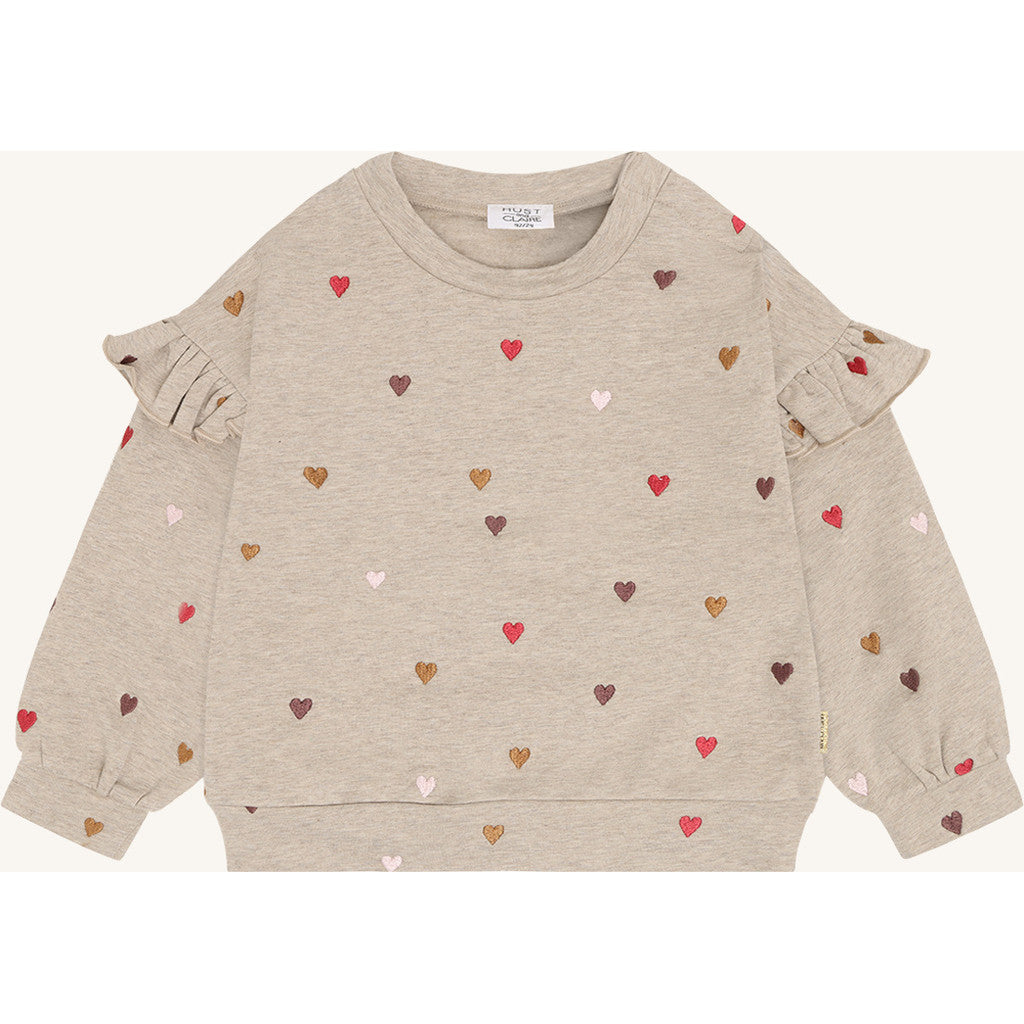 Hust & Claire Girls Sweatshirt HCSicillia  Heartbeat Biscuit