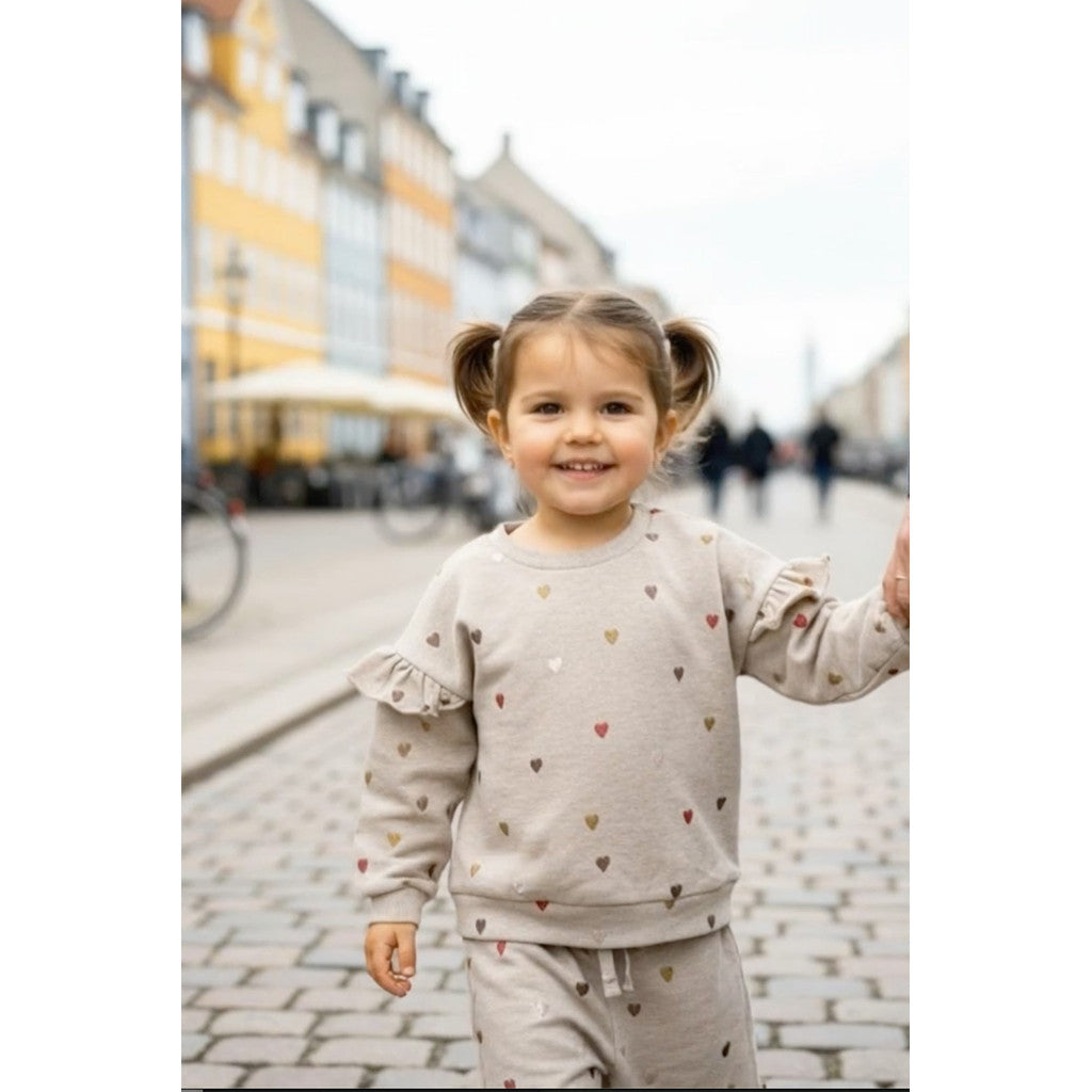 Hust & Claire Girls Sweatshirt HCSicillia  Heartbeat Biscuit