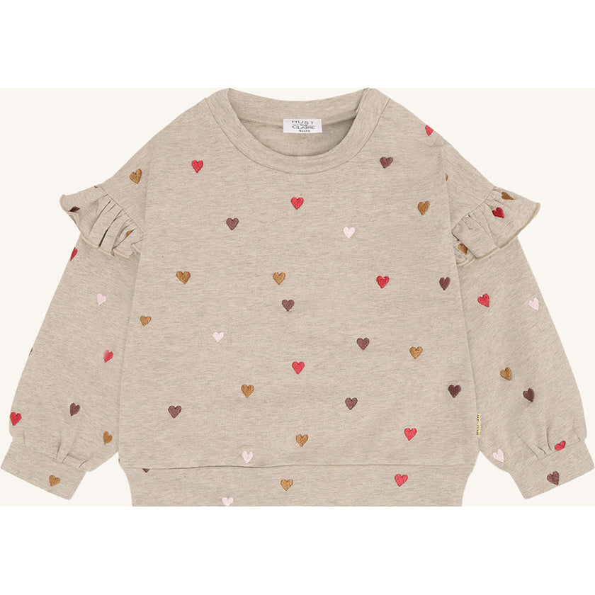 Hust & Claire Girls Sweatshirt HCSicillia  Heartbeat Biscuit