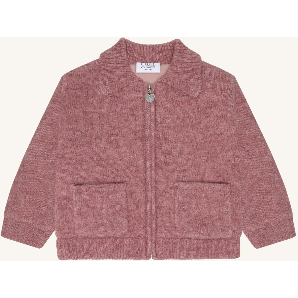 Hust & Claire Girls Knitwear HCEmi Knit  Jacket Heather
