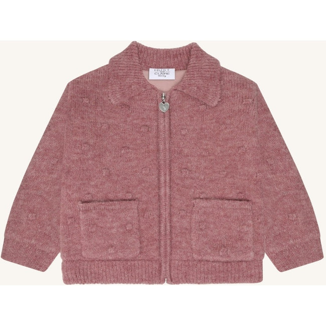 Hust & Claire Girls Knitwear HCEmi Knit  Jacket Heather