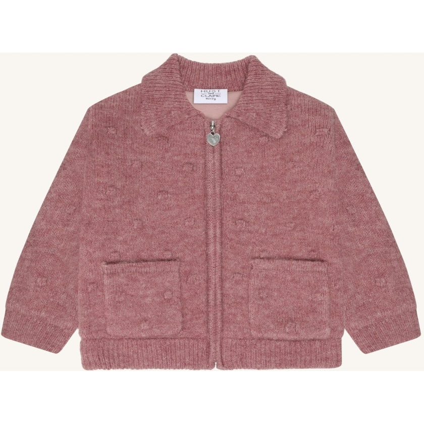 Hust & Claire Girls Knitwear HCEmi Knit  Jacket Heather