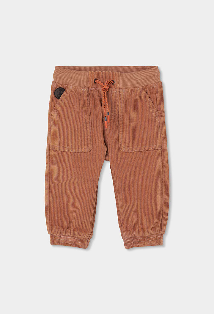BOBOLI Boys Corduroy Trousers -BCI Cedar