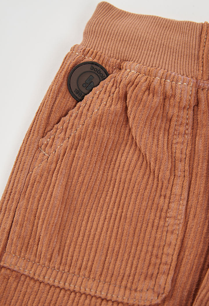 BOBOLI Boys Corduroy Trousers -BCI Cedar