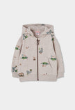 BOBOLI Boys Printed Fleece Jacket -BCI Printed