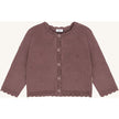 Hust & Claire Girls Cardigan HCCilja Pointelle Plum