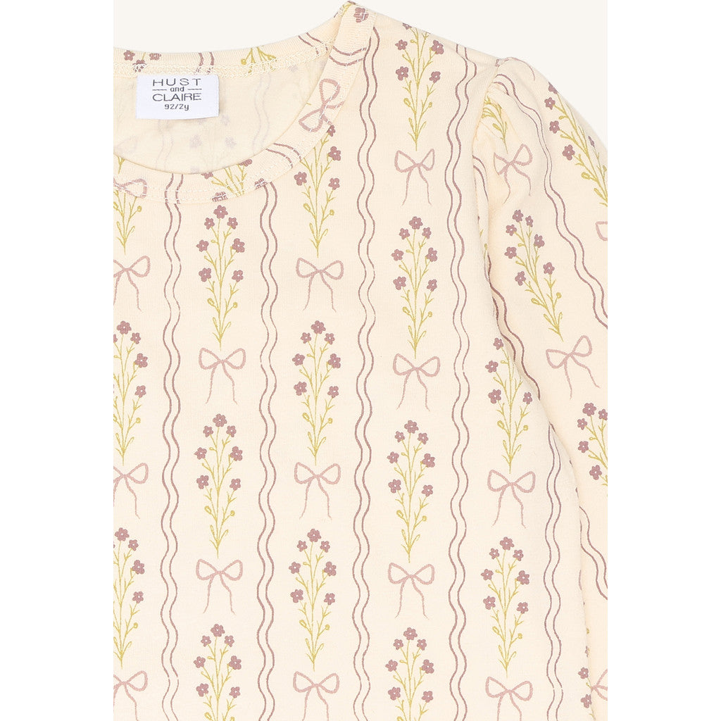 Hust & Claire Girls T-shirt L/S HCAlma Vanilla