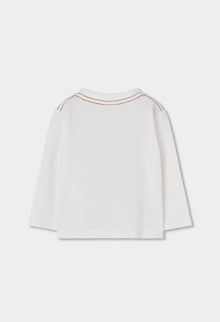 BOBOLI Boys Jersey T-shirt -BCI Off White