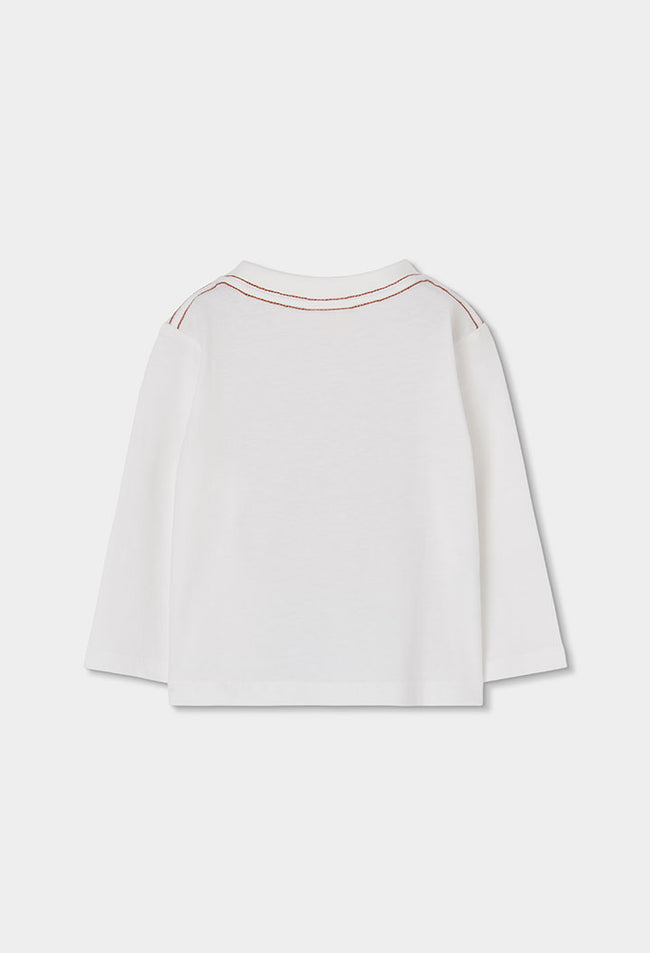 BOBOLI Boys Jersey T-shirt -BCI Off White