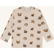 Hust & Claire Boys T-shirt L/S HCAnton  Forest Heads French Oak