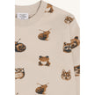 Hust & Claire Boys T-shirt L/S HCAnton  Forest Heads French Oak