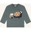 Hust & Claire Boys T-shirt L/S HCSejer Mixer Truck Balsam Green