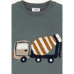 Hust & Claire Boys T-shirt L/S HCSejer Mixer Truck Balsam Green