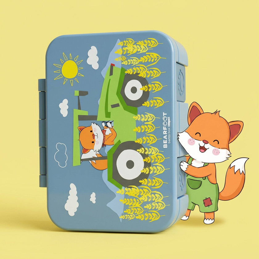 BEARFOOT Bento Box COMPACT Lunch Box 1000ml Kids