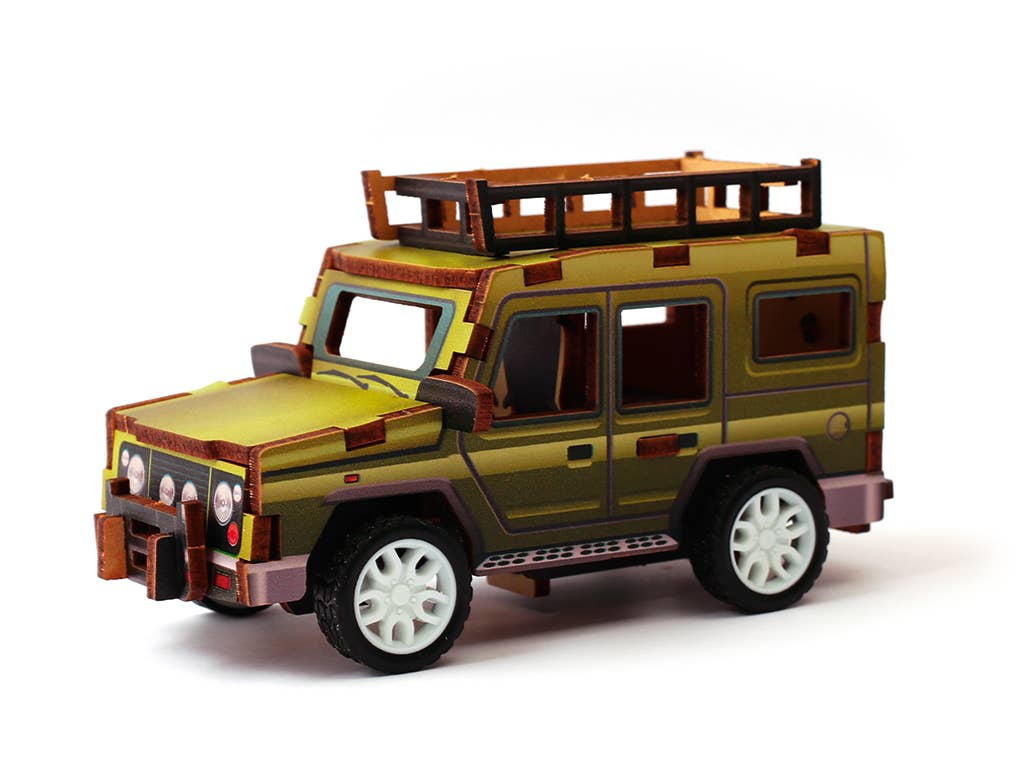 3D WOOD MODEL VEHICLE JEEP