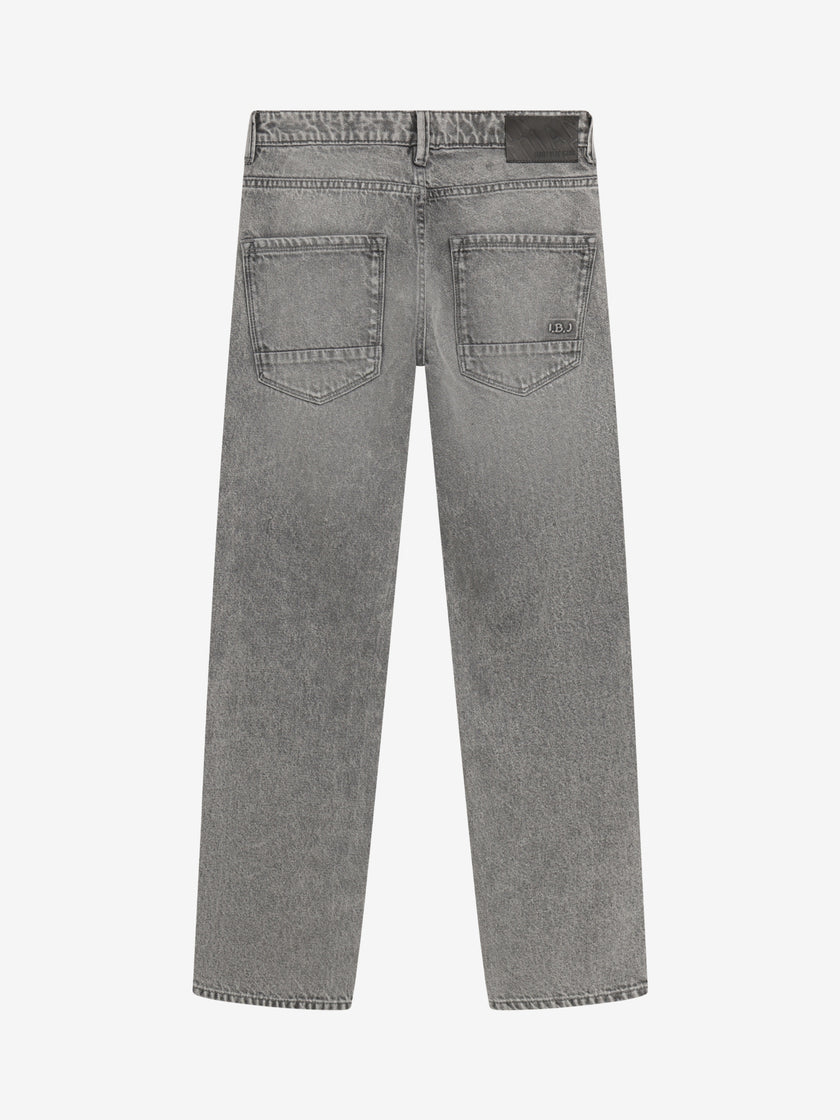 INDIAN BLUE JEANS Boys Wide Loose Fit Grey Jeans Light Grey Denim
