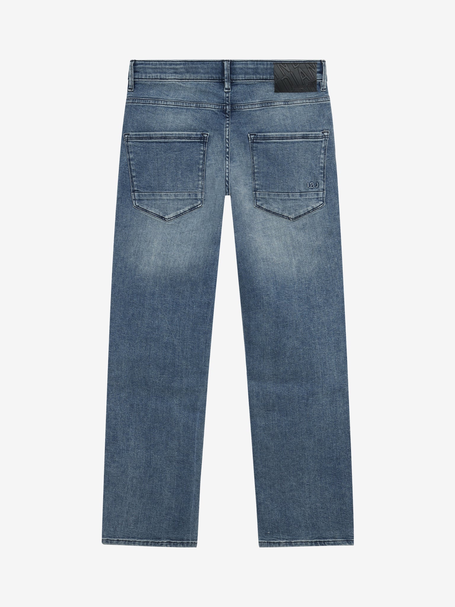 INDIAN BLUE JEANS Boys Wide Loose Fit Blue Jeans Medium Denim