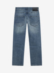 INDIAN BLUE JEANS Boys Wide Loose Fit Blue Jeans Medium Denim