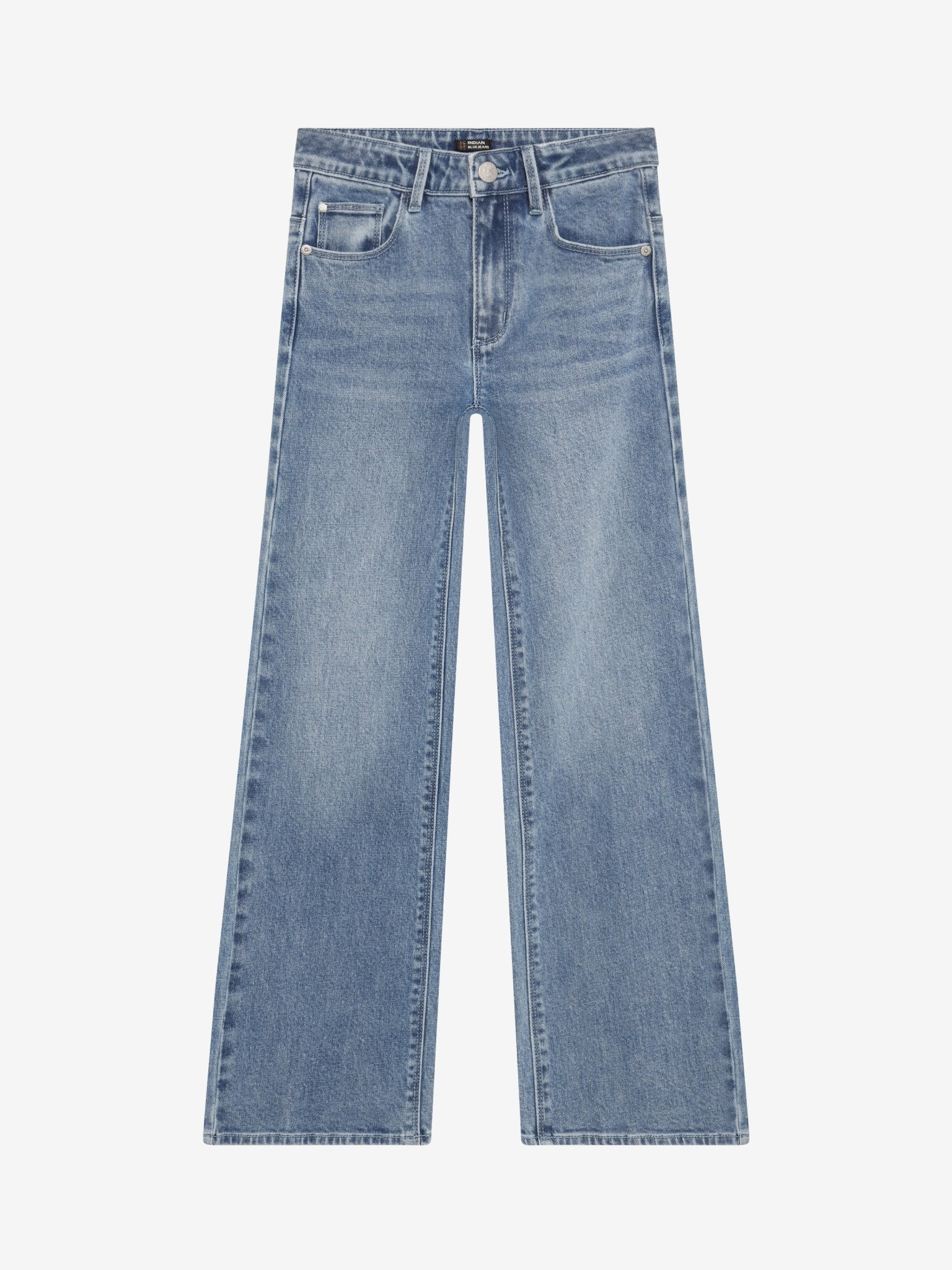 INDIAN BLUE JEANS Girls Wide Fit Light Denim