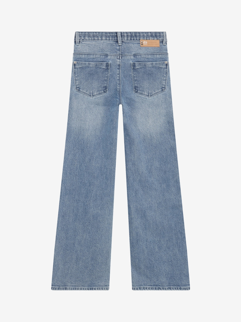 INDIAN BLUE JEANS Girls Wide Fit Light Denim