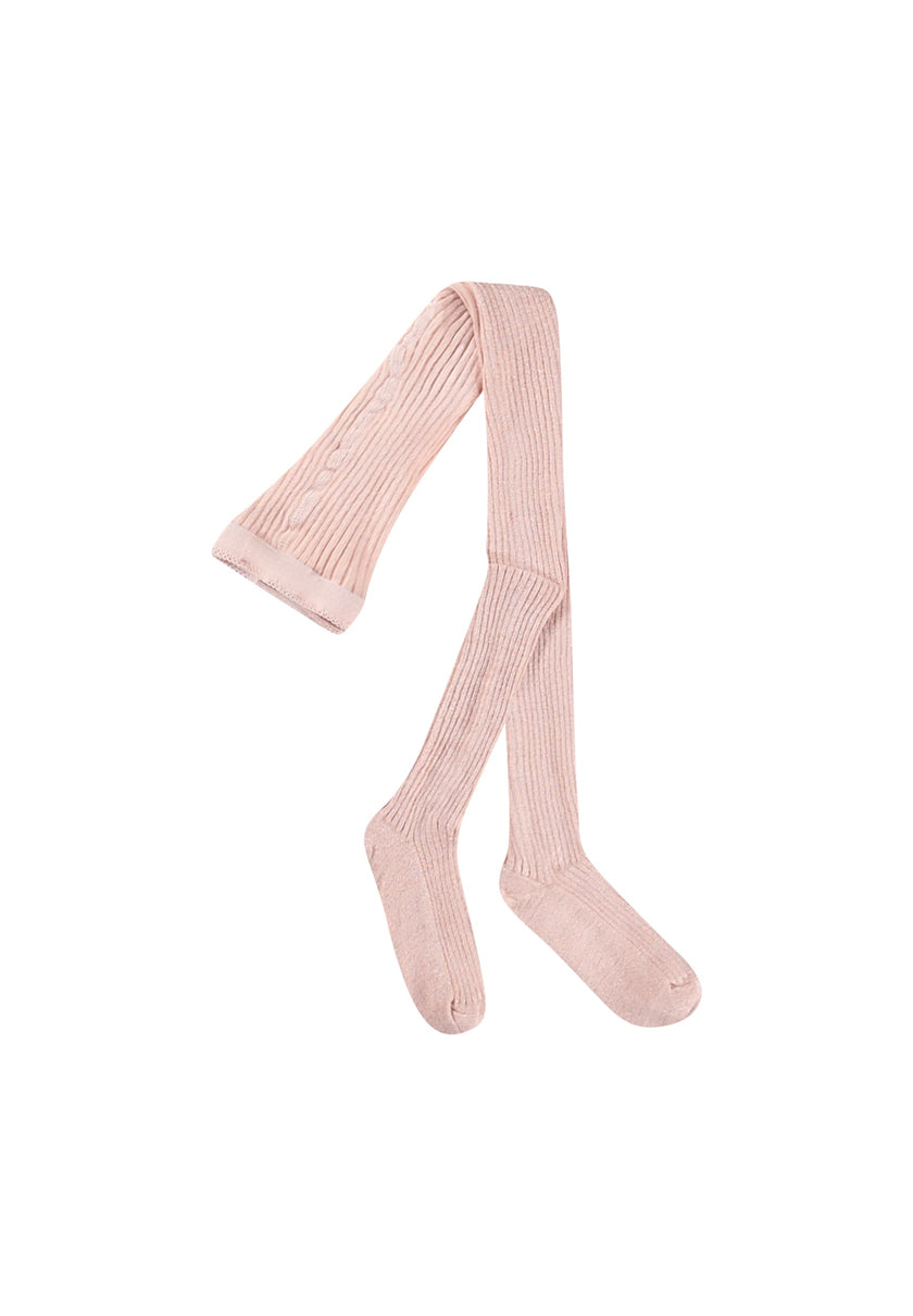 MOLO Glitter Rib Tights Petal Blush