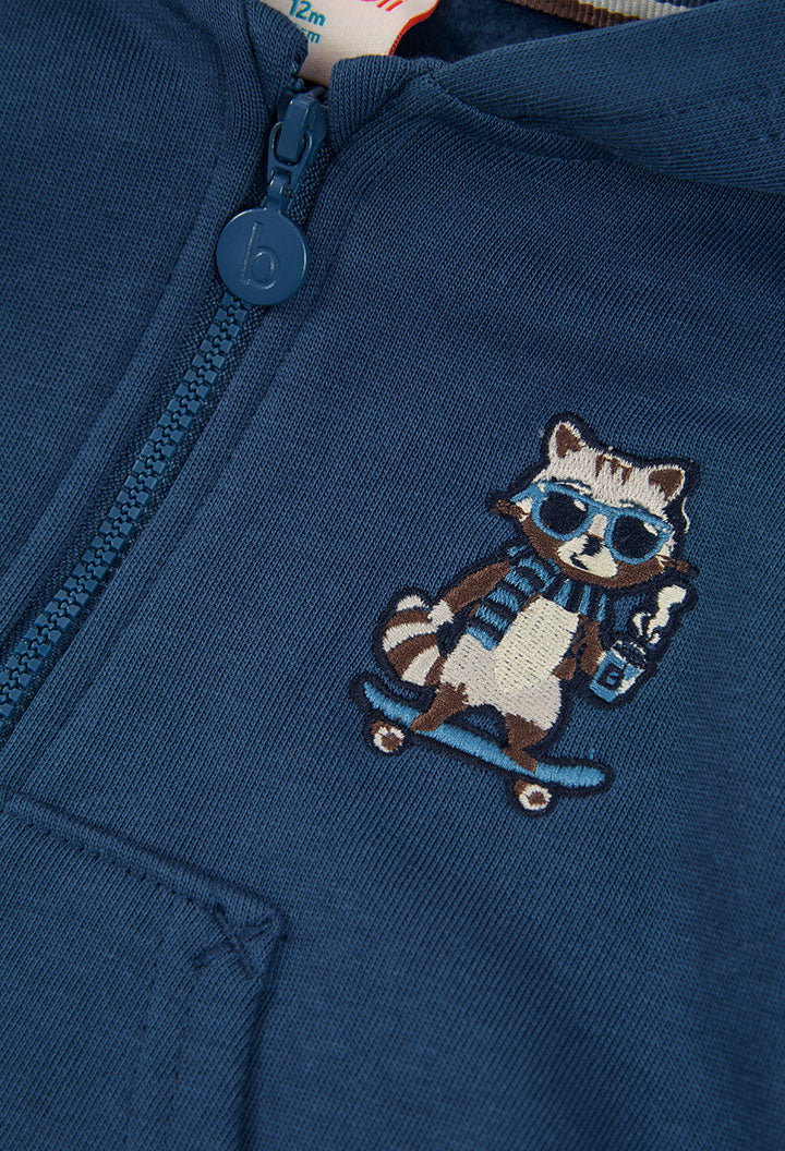 BOBOLI Boys Fleece Jacket -BCI Intense Blue