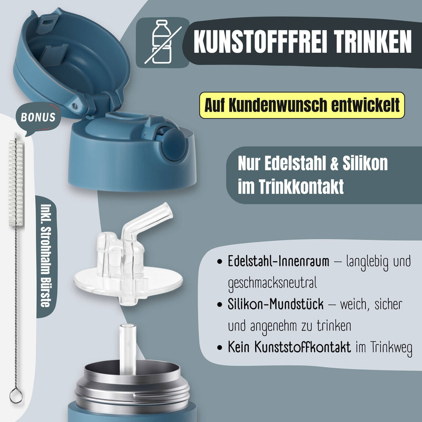 BEARFOOT Thermo Water Bottle Mermaid 350 ml Kids | Beetles & Bugs