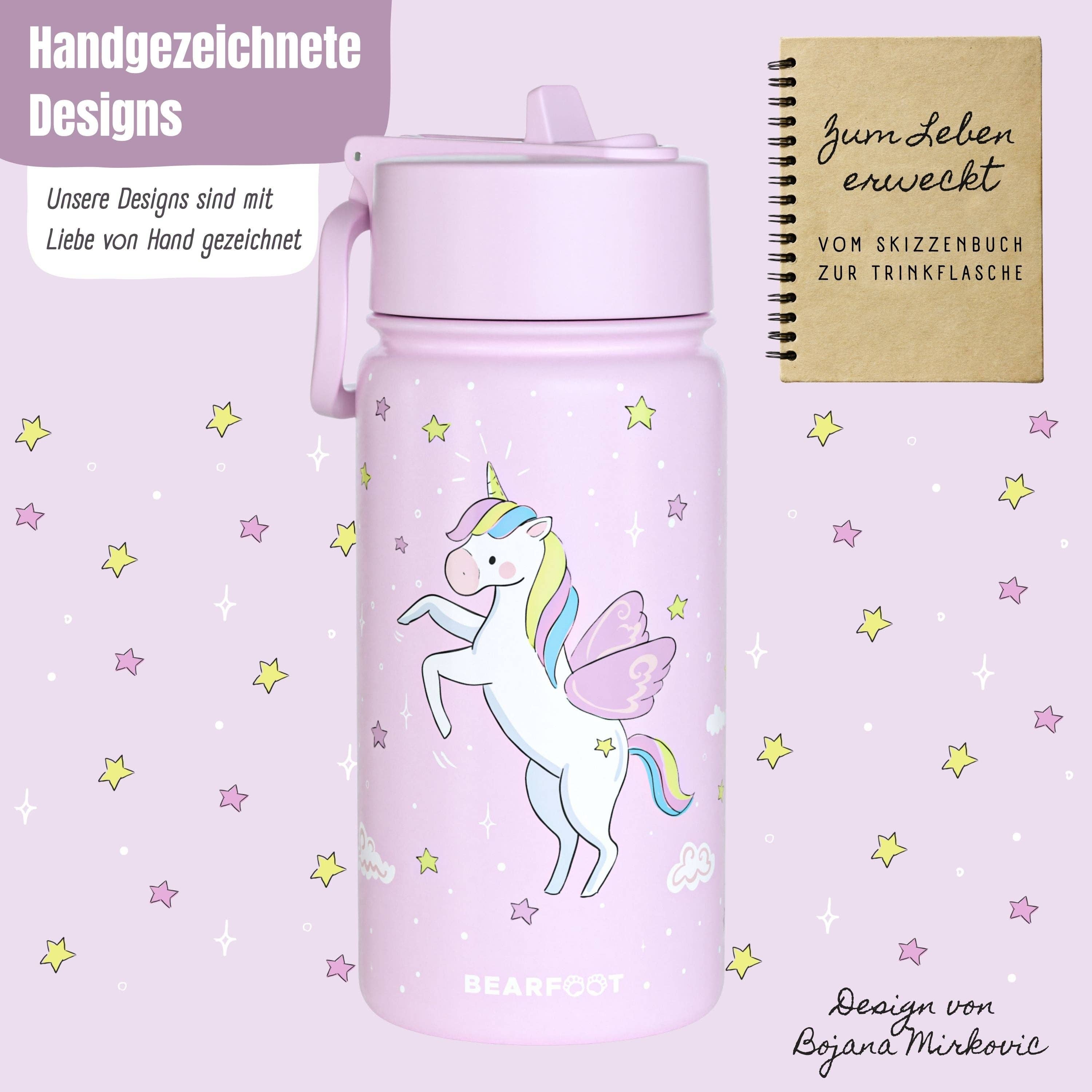 BEARFOOT Thermo Water Bottle Mermaid 350 ml Kids | Beetles & Bugs
