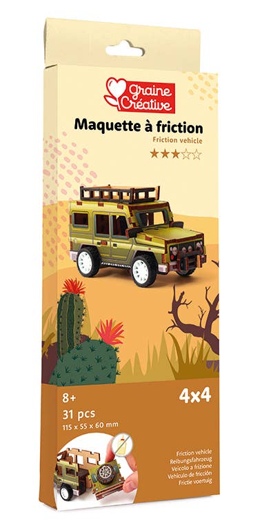 3D WOOD MODEL VEHICLE JEEP