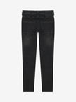 INDIAN BLUE JEANS Boys Straight Fit Black Jeans Black Denim