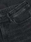 INDIAN BLUE JEANS Boys Straight Fit Black Jeans Black Denim