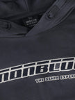 INDIAN BLUE JEANS Boys Loose Fit Hoodie Chest Brush Mid Grey