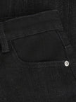 INDIAN BLUE JEANS Girls Extra Wide Fit Glitter Black Denim