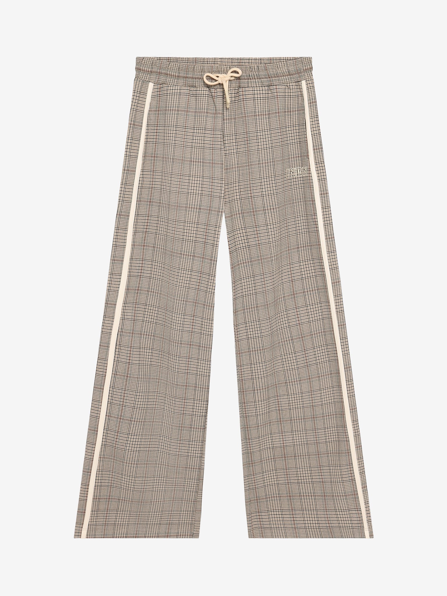 INDIAN BLUE JEANS Girls Pants Extra Wide Check Humus