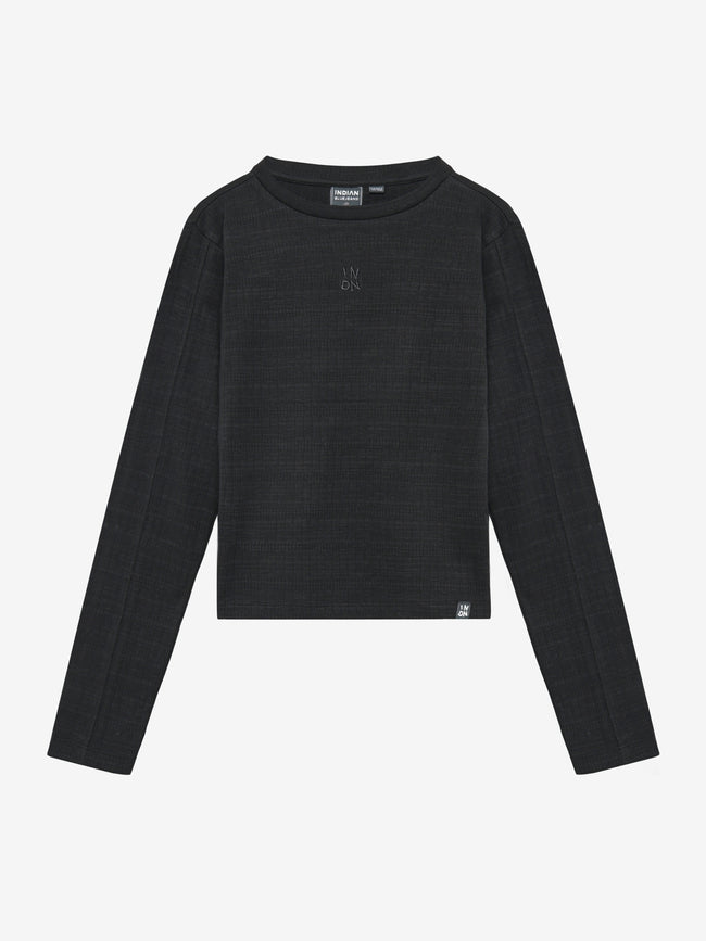 INDIAN BLUE JEANS Girls Longsleeve Rib Black