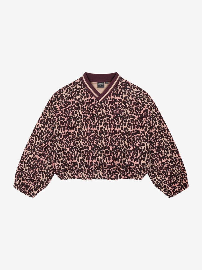 INDIAN BLUE JEANS Girls Sweater Leopard Fig