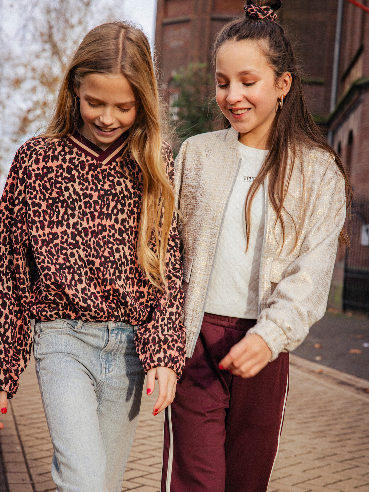 INDIAN BLUE JEANS Girls Sweater Leopard Fig