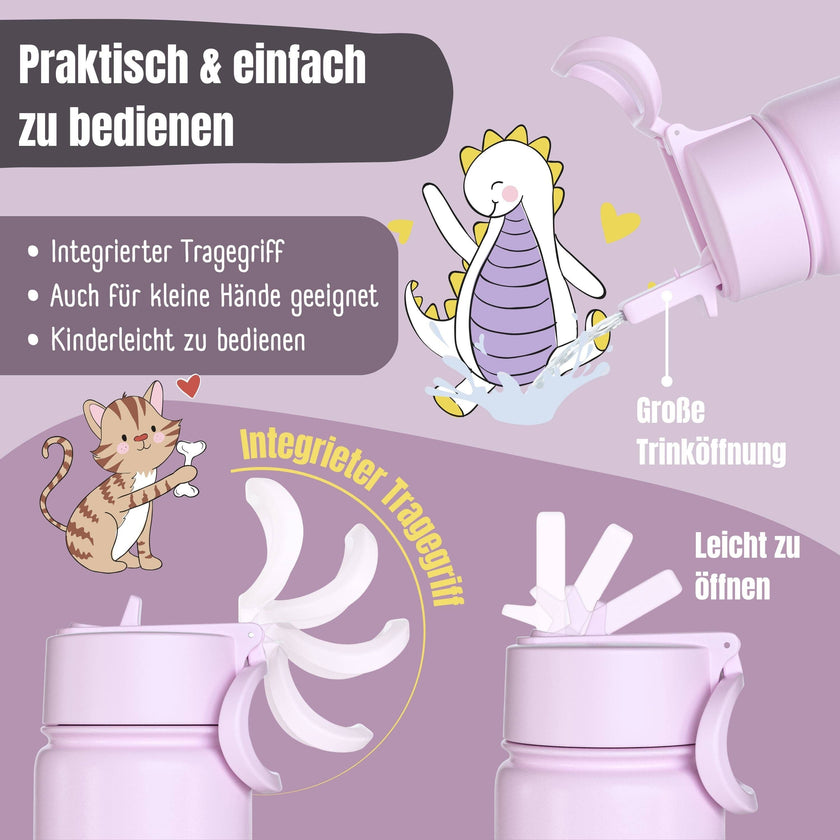 BEARFOOT Thermo Water Bottle Mermaid 350 ml Kids | Beetles & Bugs