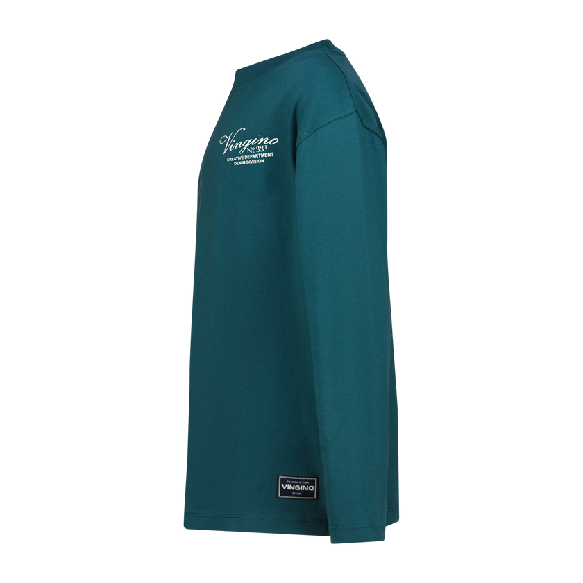 VINGINO Boys T-shirt Icon-basic-LS Deep Teal