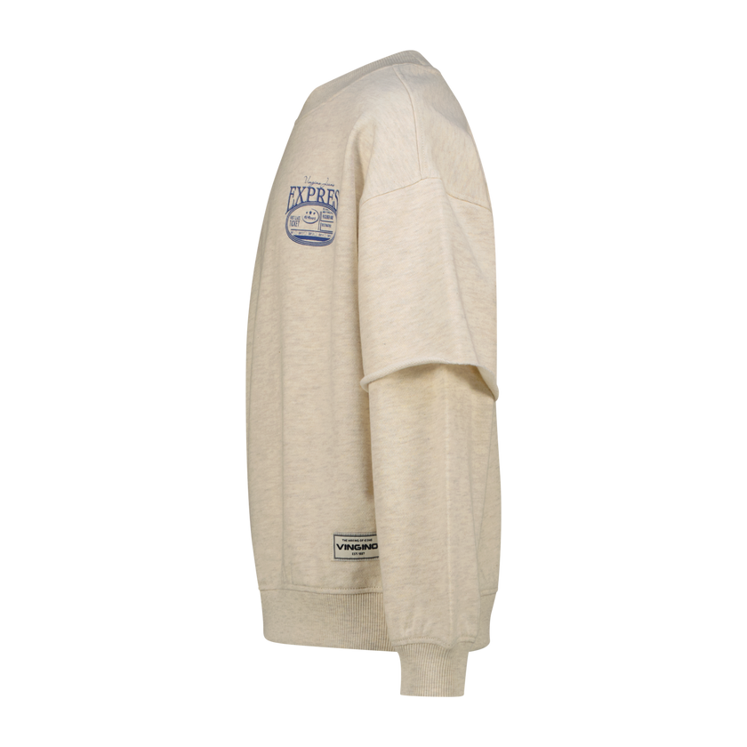 VINGINO Boys Sweater Nock Soft Vanilla Melee