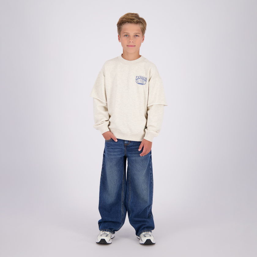 VINGINO Boys Sweater Nock Soft Vanilla Melee