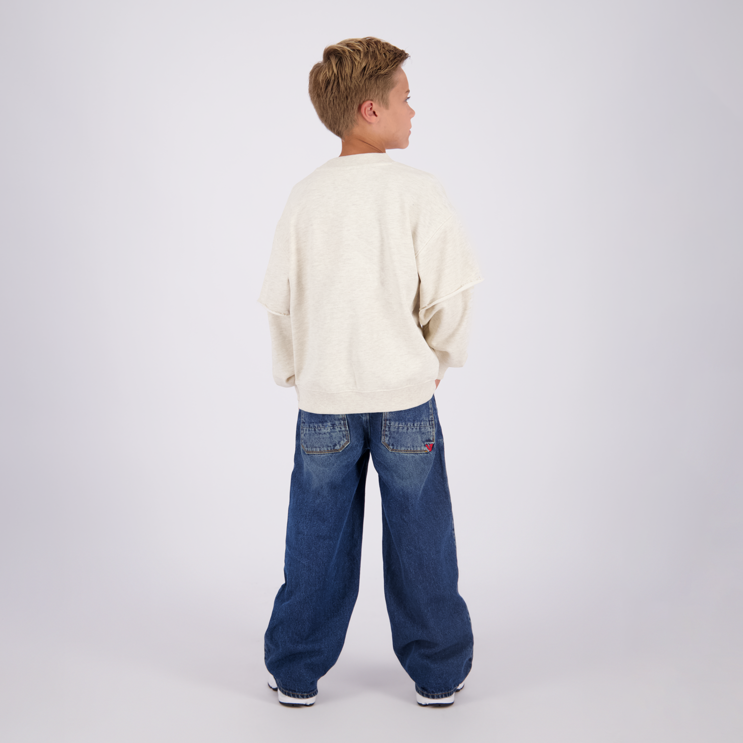 VINGINO Boys Sweater Nock Soft Vanilla Melee