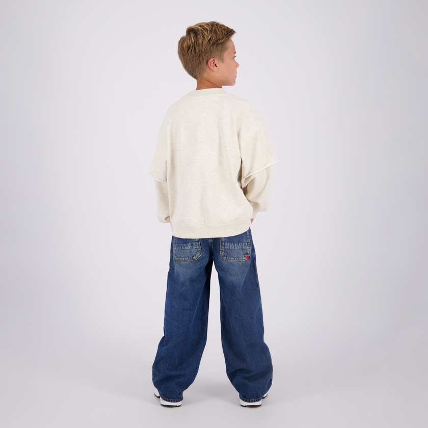 VINGINO Boys Sweater Nock Soft Vanilla Melee