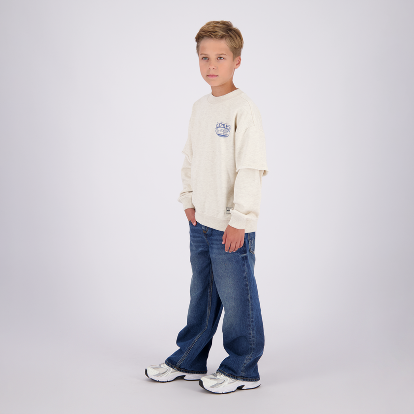 VINGINO Boys Sweater Nock Soft Vanilla Melee